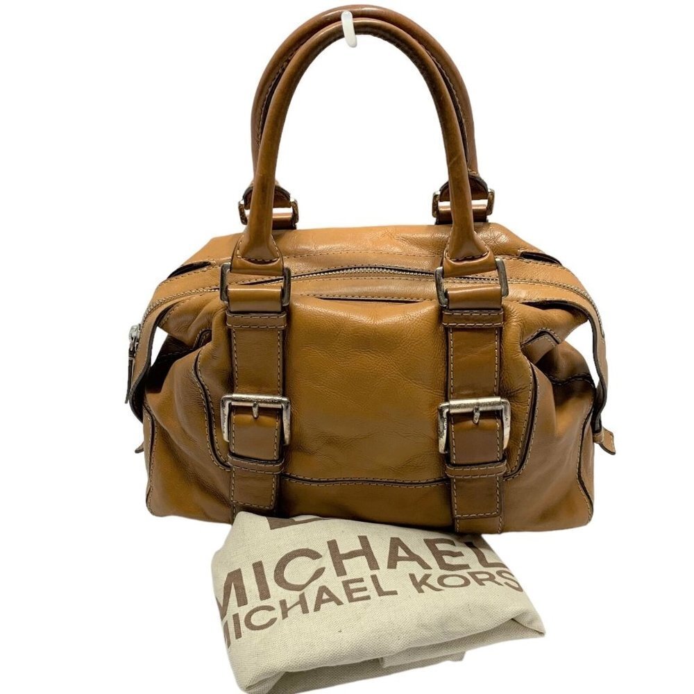 Michael Kors Cognac Brown Leather Satchel Handbag